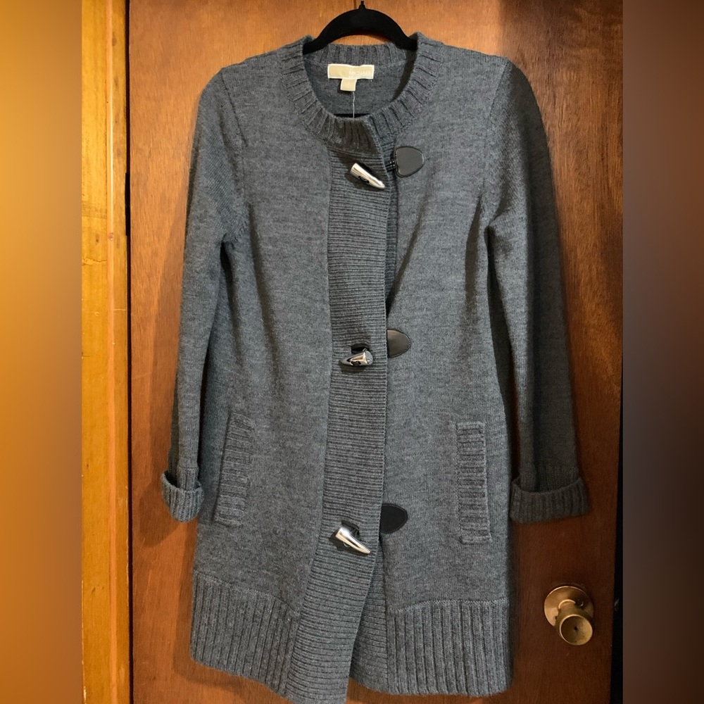 ⭐️NEW⭐️Michael Kors Grey Merino Wool Sweater •Small